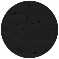 Table basse Noir Ø 55x45 cm Bois massif de pin