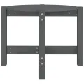 Table basse Gris Ø 62,5x45 cm Bois massif de pin