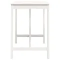 Table de bar Blanc 140x80x110 cm Bois massif de pin