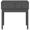 Table console Gris 76,5x40x75 cm Bois massif de pin