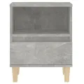 Tables de chevet 2 pcs Gris béton 40x35x50 cm