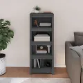 Bibliothèque Gris 50x35x125,5 cm Bois de pin massif