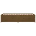 Lit de jour Marron miel 90x200 cm Bois de pin massif