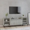 Meuble TV Gris béton 160x35x55 cm Bois d'ingénierie