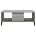Table basse Sonoma gris 90x50x36,5 cm Bois d'ingénierie