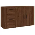 Buffet Chêne marron 100x33x59,5 cm Bois d'ingénierie