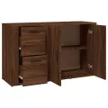 Buffet Chêne marron 100x33x59,5 cm Bois d'ingénierie