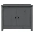 Table basse Gris 71x49x55 cm Bois massif de pin