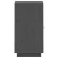 Buffet Gris 34x40x75 cm Bois massif de pin