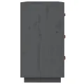 Buffet Gris 80x40x75 cm Bois massif de pin