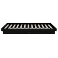 Cadre de lit Noir Bois massif 75x190 cm Petit simple