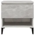 Tables d'appoint 2 pcs Gris béton 50x46x50 cm Bois d'ingénierie