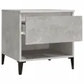 Tables d'appoint 2 pcs Gris béton 50x46x50 cm Bois d'ingénierie