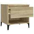 Tables d'appoint 2 pcs Chêne sonoma 50x46x50 cm Bois ingénierie