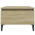 Table d'appoint Chêne sonoma 50x46x35 cm Bois d'ingénierie