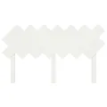 Tête de lit Blanc 151,5x3x81 cm Bois massif de pin
