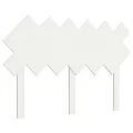 Tête de lit Blanc 122,5x3x80,5 cm Bois massif de pin