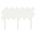 Tête de lit Blanc 122,5x3x80,5 cm Bois massif de pin
