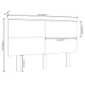 Tête de lit Blanc 154x6x82,5 cm Bois massif de pin