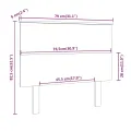 Tête de lit Marron miel 79x6x82,5 cm Bois massif de pin