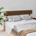 Tête de lit Marron miel 154x3x81 cm Bois massif de pin