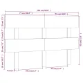 Tête de lit Marron miel 154x3x81 cm Bois massif de pin