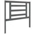Tête de lit Gris 96x4x100 cm Bois massif de pin