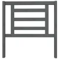 Tête de lit Gris 96x4x100 cm Bois massif de pin