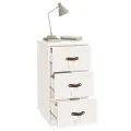 Tables de chevet 2 pcs Blanc 40x40x75 cm Bois de pin massif