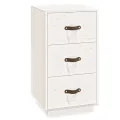 Tables de chevet 2 pcs Blanc 40x40x75 cm Bois de pin massif