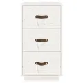 Tables de chevet 2 pcs Blanc 40x40x75 cm Bois de pin massif
