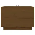 Boîtes de rangement avec couvercles 3 pcs Marron miel
