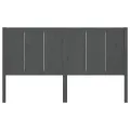 Tête de lit Gris 125,5x4x100 cm Bois massif de pin