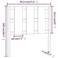 Tête de lit Marron miel 95,5x4x100 cm Bois massif de pin