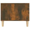 Table basse chêne fumé 102x50x40 cm bois d'ingénierie