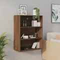 Armoire murale suspendue Chêne marron 69,5x32,5x90 cm