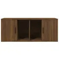 Meuble TV Chêne marron 100x35x40 cm Bois d'ingénierie