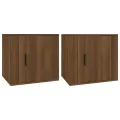 Tables de chevet 2 pcs Chêne marron 50x39x47 cm
