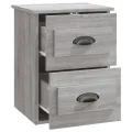 Tables de chevet murales 2 pcs sonoma gris 41,5x36x53 cm