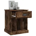 Tables de chevet 2 pcs chêne fumé 43x36x50 cm