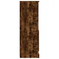 Buffet haut chêne fumé 60x35,5x103,5 cm bois d'ingénierie
