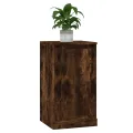 Buffet chêne fumé 37,5x35,5x67,5 cm bois d'ingénierie