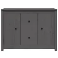 Buffet Gris 100x35x74 cm Bois massif de pin