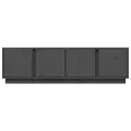 Meuble TV Gris 140x40x40 cm Bois de pin massif