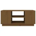 Table basse Marron miel 90x49x40,5 cm Bois massif de pin