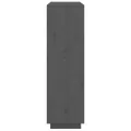 Buffet Gris 110,5x35x117 cm Bois massif de pin