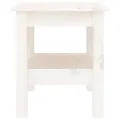 Table basse Blanc 35x35x40 cm Bois massif de pin