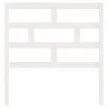Tête de lit Blanc 81x4x100 cm Bois massif de pin