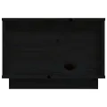 Table basse Noir 60x50x35 cm Bois massif de pin