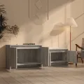 Meuble TV Sonoma gris 146,5x35x50 cm Aggloméré